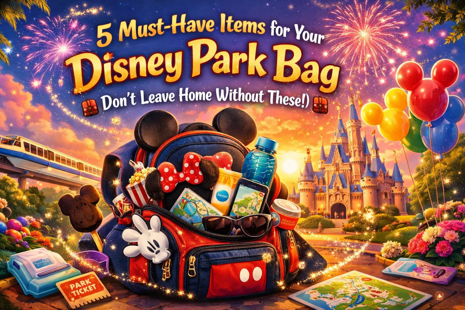 5 Must-Have Items for Your Disney Park Bag (Don’t Leave Home Without These!) 🎒🎒