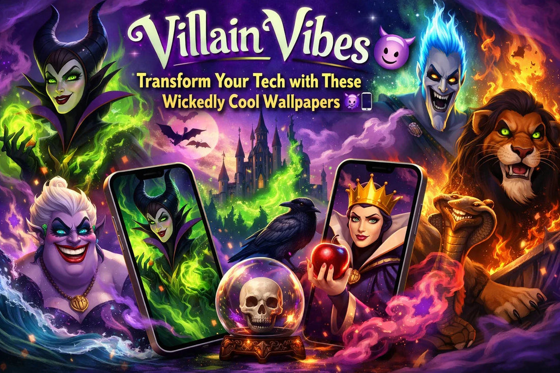 Villain Vibes: Transform Your Tech with These Wickedly Cool Wallpapers 😈📱