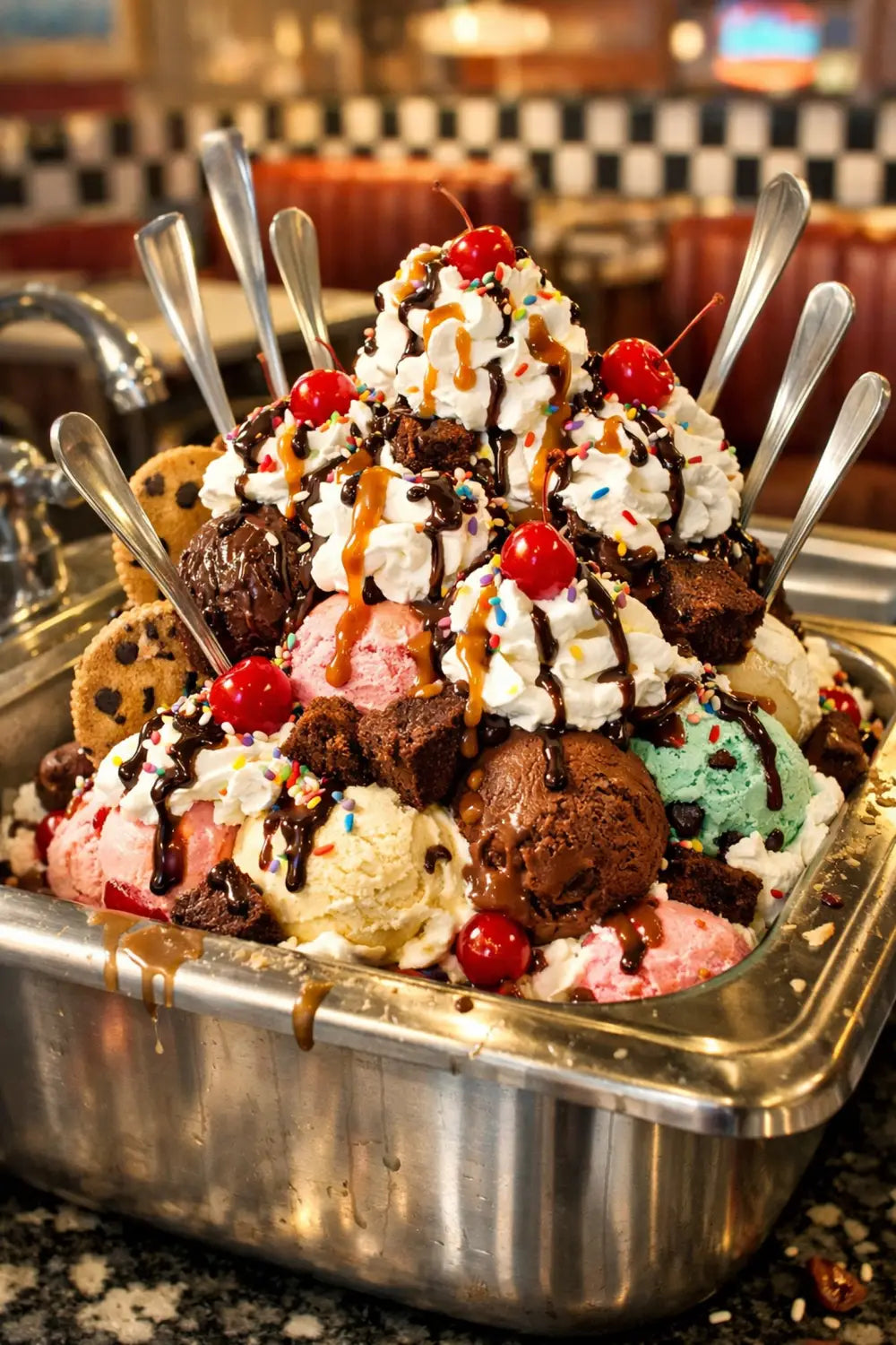 The Kitchen Sink sundae at Beaches & Cream Soda Shop, Disney's Beach Club Resort