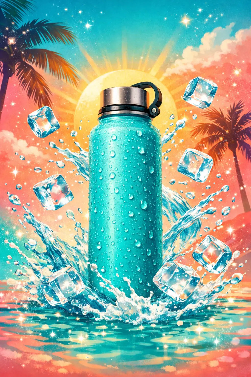 Reusable water bottle for staying hydrated at Disney World parks in Florida heat