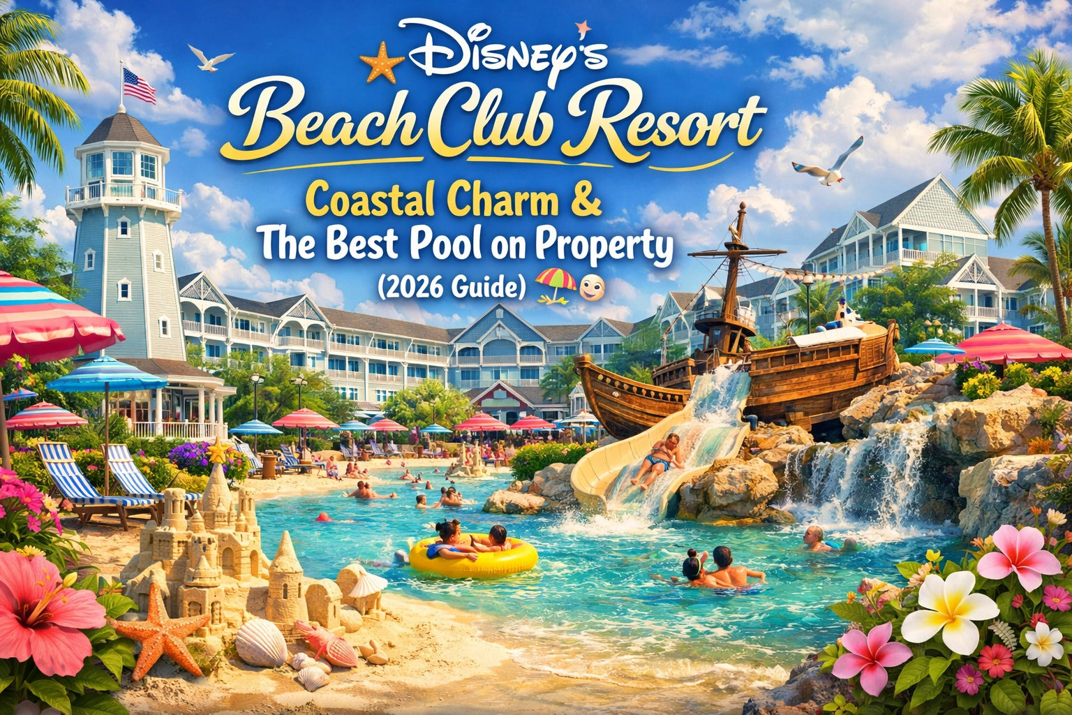 [HERO] Disney's Beach Club Resort: Coastal Charm & The Best Pool on Property (2026 Guide) 🏖️🐚