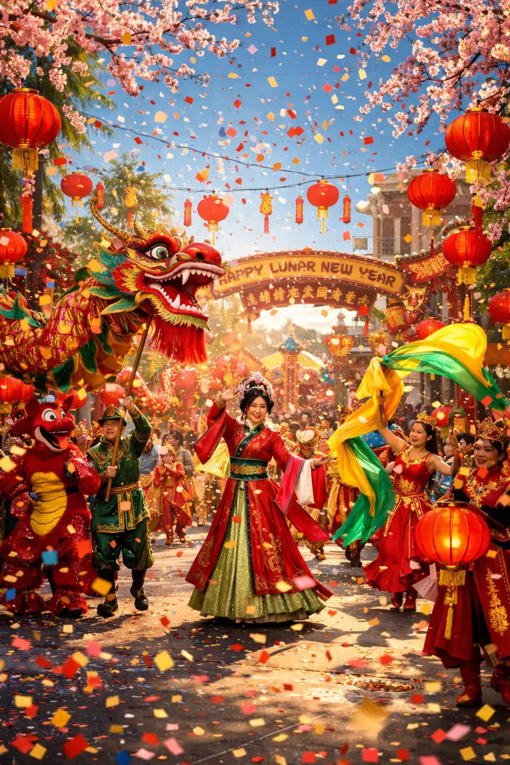 Mulan's Lunar New Year Procession at Disney California Adventure 2026