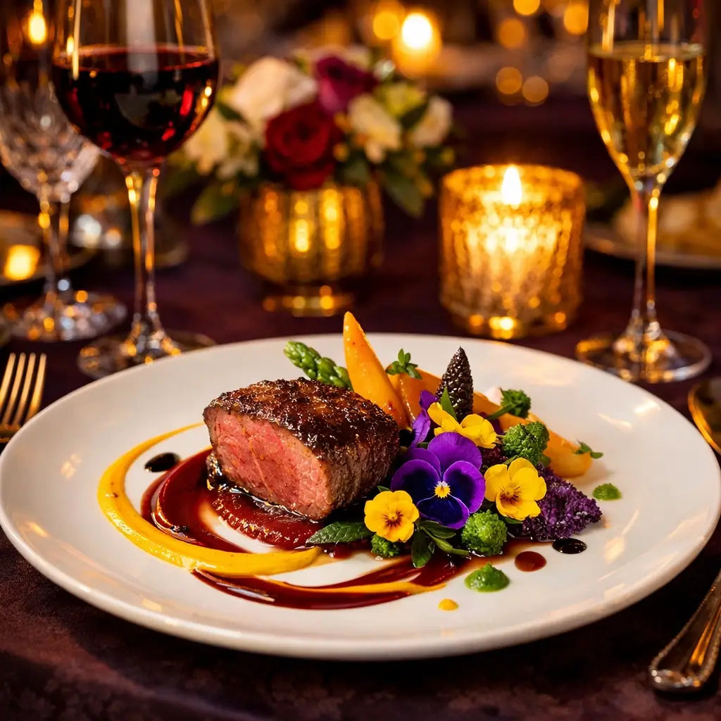 Victoria & Albert's fine dining gourmet dish at Grand Floridian Resort