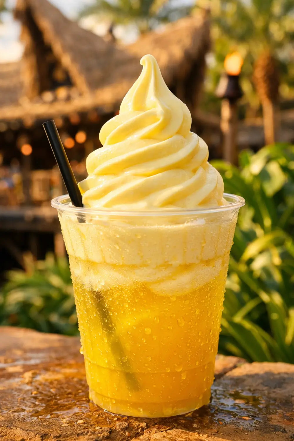 Dole Whip float at Magic Kingdom, a refreshing Disney World spring snack