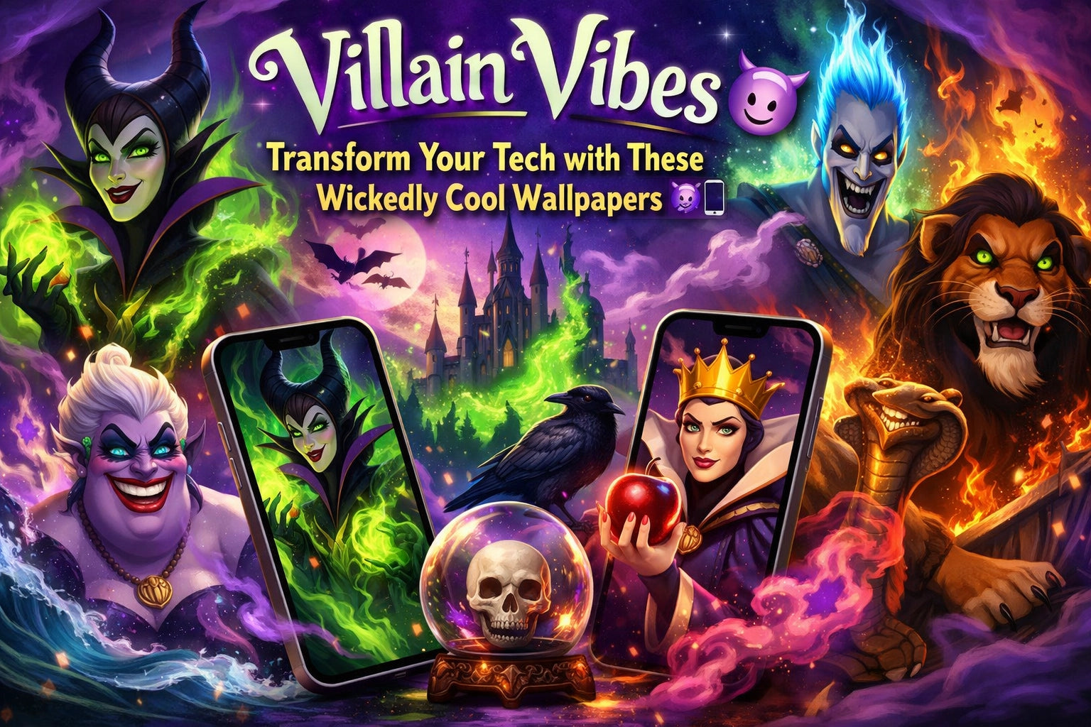 [HERO] Villain Vibes: Transform Your Tech with These Wickedly Cool Wallpapers 😈📱
